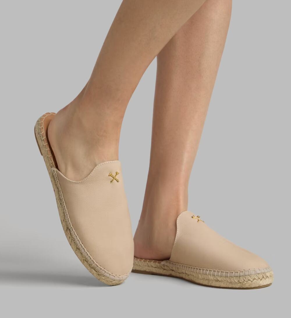 G/FORE Women's Metal Tees Nubuck Espadrille Slip On Flats - US 8